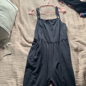 Black cotton jumpsuit